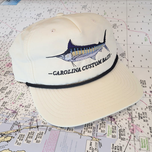 Cream Marlin Rope Snapback